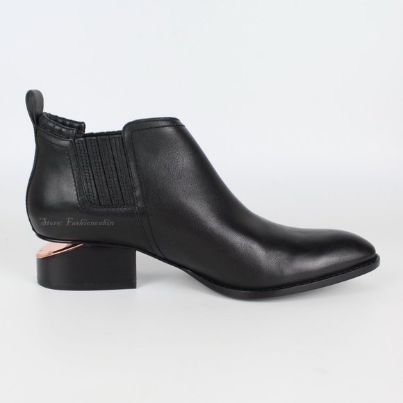 NEW RARE! ALEXANDER WANG Kori Cut Out Heel Ankle Boot | Chic & Versatile Staple - Picture 4 of 16